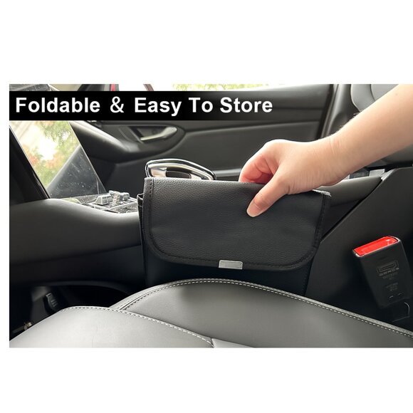 Leather Car Trash Can - Picture 4 of 4